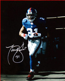 Tiki Barber Last Time Out of the Giants Tunnel 16x20 Photo