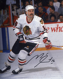Michel Goulet Chicago Blackhawks Autographed Photo (Hand Signed Collectable) Photo