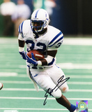 Edgerrin James Indianapolis Colts - Cutting Upfield Autographed Photo (Hand Signed Collectable) Photo