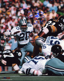 Mel Renfro Dallas Cowboys - Action with HOF 96 Inscription Foto