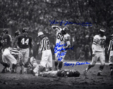 Chuck Benarik Philadelphia Eagles w/  "This f..ing game is OVER", HOF 67, and Sorry Frank Inscripti Photo