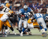 Barry Sanders Detroit Lions Action Running vs. Packers Photo