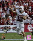 Colt McCoy Texas Longhorns Releasing Ball Photo