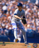 John Tudor Los Angeles Dodgers with 88 WS Champs Inscription Photo