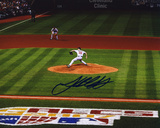 Josh Beckett Signed: Boston Red Sox Photo