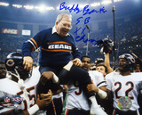 Buddy Ryan Chicago Bears  SB XX Champs Inscription Photo