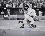 Pete Rose Cincinnati Reds - Collision Autographed Photo (Hand Signed Collectable) Photo