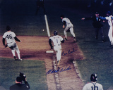 Bill Buckner & Mookie Wilson  1986 World Series Photo