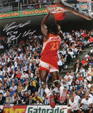 Dominique Wilkins Atlanta Hawks  with 85, 90 Dunk Champ Inscription Photo