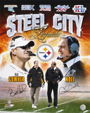 Bill Cowher and Chuck Noll Pittsburgh Steelers - Steel City Legends Collage Photo