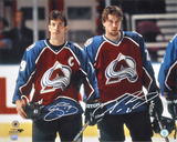 Joe Sakic and Peter Forsberg Colorado Avalanche Photo