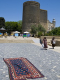 Maiden Tower in the Center of the Old City of Baku, UNESCO World Heritage Site, Azerbaijan Photographic Print by Michael Runkel