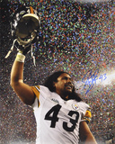 Troy Polamalu PittsburgSteelers Super Bowl XLIII Autographed Photo (Hand Signed Collectable) Photo