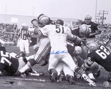 Dick Butkus Chicago Bears - Packer Pile Photo