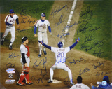1986 New York Mets - Johnson At Home Plate -  Team Signed Photo