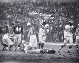 Chuck Bednarik Philadelphia Eagles  with "HOF 67" Inscription Photo