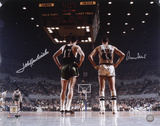 Jerry West and John Havlicek Dual Photo