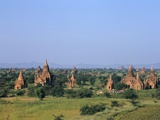 Buddhist Temples, Bagan (Pagan) Archaeological Site, Myanmar (Burma), Asia Photographic Print by Sergio Pitamitz