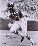 Gale Sayers Chicago Bears Black and White with HOF '77 Inscription Photo Gale Sayers Chicago Bears Black and White with HOF '77 Inscription Photo