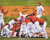 Philadelphia Phillies 2008 World Series Team Signed -  Celebration Photo
