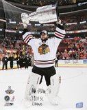 Antti Niemi Chicago Blackhawks   with '10 SC Champs Inscription Photo