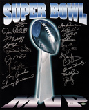 Vince Lombardi Super Bowl Trophy  - 20 MVP Signatures Photo