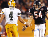 Brett Favre and Brian Urlacher - Action - Dual  16x20 Photo