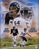 Dick Butkus and Brian Urlacher Chicago Bears Photo