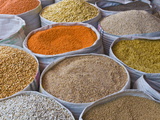 Spices For Sale, Addis Ababa, Ethiopia, Africa Fotografisk tryk af Michael Runkel