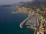 View From Helicopter of Menton, Alpes-Maritimes, Provence, France Photographic Print by Sergio Pitamitz