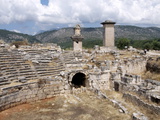 The Amphitheatre at the Lycian Site of Xanthos, Antalya Province, Anatolia, Turkey Photographic Print
