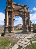 The Arch of Caracalla at the Roman Ruins of Djemila, Algeria, North Africa, Africa Photographic Print by Michael Runkel