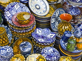 Colourful Ceramics For Sale, Safi, Morocco, North Africa, Africa Photographic Print by Michael Runkel
