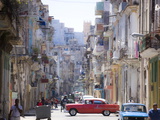 View Along Congested Street in Havana Centro, Cuba Photographic Print by Lee Frost