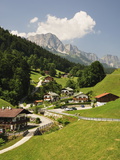 Maria Gern and Untersberg, Berchtesgadener Land, Bavaria, Germany, Europe Photographic Print by Jochen Schlenker
