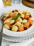 Nico Tondini - Orecchiette Pasta With Melon Ball, Prosciutto (Ham), Parmesan Cheese and Basil, Italy, Europe - Fotografik Baskı