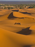 Sand Dunes, Merzouga, Morocco, North Africa, Africa Photographic Print by Michael Runkel