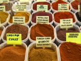 Spices on Stall in the Market in Kalkan, Anatolia, Turkey, Asia Minor, Eurasia Photographic Print
