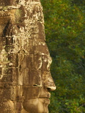 Close-Up of Sculpture, Bayon Temple, Dating From the 13Th Century, Angkor, Siem Reap, Cambodia Photographic Print