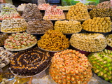 Sweets For Sale in the Souk of Meknes, Morocco, North Africa, Africa Photographic Print by Michael Runkel