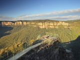View of Grose Valley and Pulpit Rock, Blue Mountains, Blue Mountains National Park, Nsw, Australia Lámina fotográfica por Jochen Schlenker