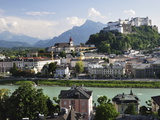 View of the Old Town and Fortress Hohensalzburg, Seen From Kapuzinerberg, Salzburg, Austria, Europe Photographic Print by Jochen Schlenker