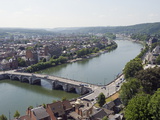 River Meuse, Panoramic City View, Namur, Wallonia, Belgium, Europe Photographic Print by Christian Kober