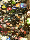 Lamps, Grand Bazaar, Istanbul, Turkey, Europe Impressão fotográfica