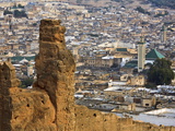 Elevated View Over the Medina, Fez (Fes), Morocco, North Africa, Africa Photographic Print by Guy Edwardes