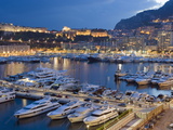 Harbour in the Port of Monaco, Principality of Monaco, Cote D'Azur, Mediterranean, Europe Photographic Print by Christian Kober