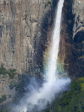 Bridesveil Falls With Rainbow, Yosemite National Park, California, USA Photographic Print by Alan Copson