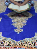 Muslim Man Reading the Quran in a Mosque, Ho Chi Minh City, Vietnam Photographic Print