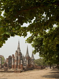 Wat Phra Si Sanphet, Ayutthaya, UNESCO World Heritage Site, Ayutthaya Province, Thailand Photographic Print by Michael Snell