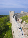 Castle, Ohrid at Lake Ohrid, UNESCO World Heritage Site, Macedonia, Europe Photographic Print by Michael Runkel
